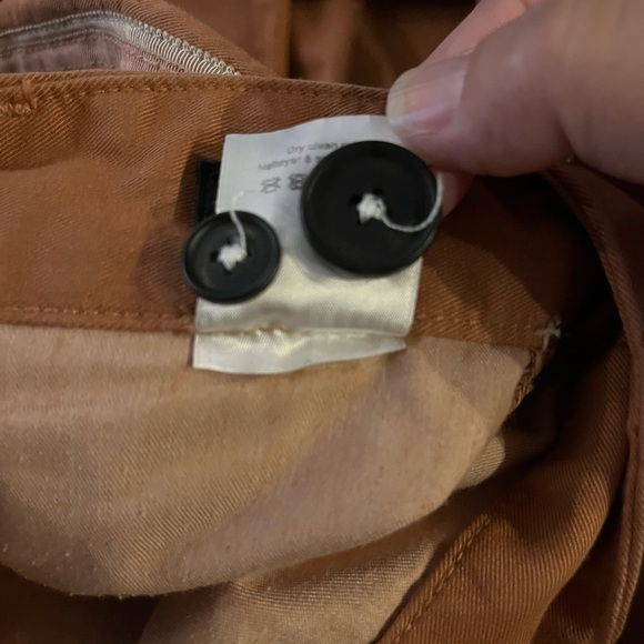 EUC Veronica Beard- Ryder Tuxedo Stripe Pants in Color Clay. Size 4 - Picture 7 of 11